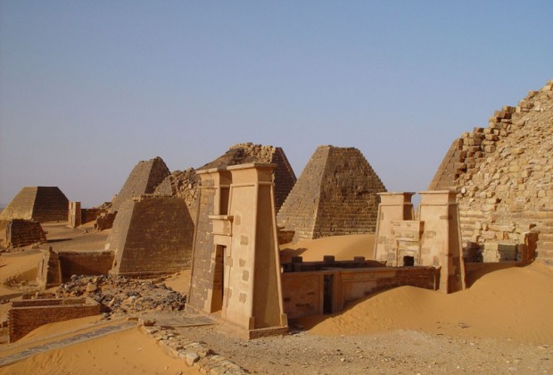 Kulturschatz im Sudan Pyramiden von Meroe
